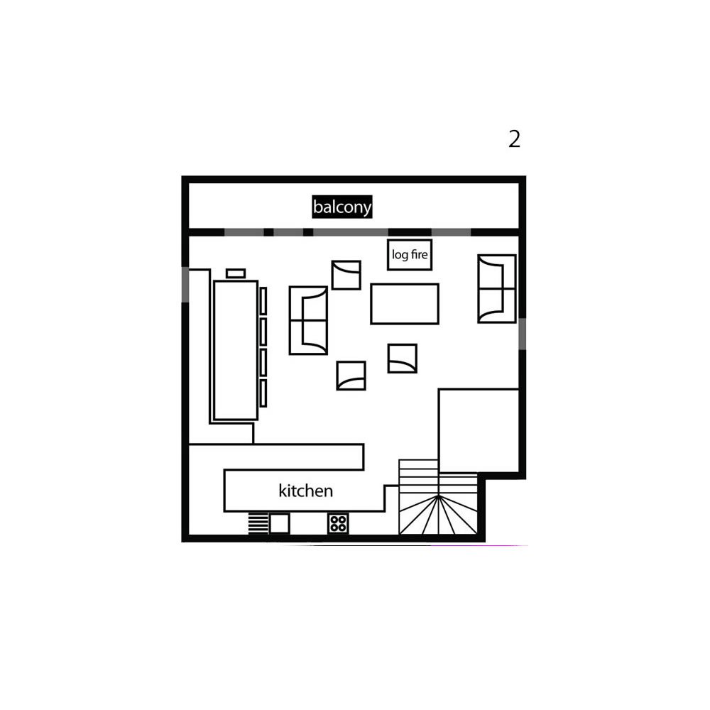 Chalet Belvedere La Tania Floor Plan 3